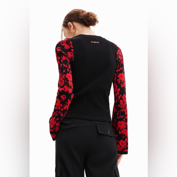 🔥NWT Desigual Floral Sweater - Picture 6 of 14